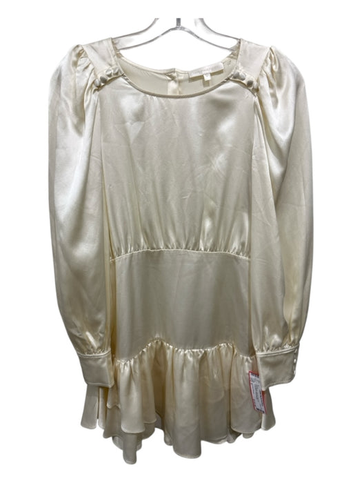 Loveshackfancy Size 0 Ivory White Silicone Side Zip longsleeve Dress Ivory White / 0