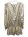 Loveshackfancy Size 0 Ivory White Silk Long Sleeve Button Up Back Side Zip Dress Ivory White / 0