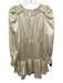 Loveshackfancy Size 0 Ivory White Silk Long Sleeve Button Up Back Side Zip Dress Ivory White / 0