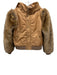 Chloe Size XS Tan Brown Polyester & Fur Faux Fur Fabric Block hood Jacket Tan Brown / XS