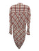 Veronica Beard Size 4 White & Multi Cotton & Viscose Checkered Long Sleeve Dress White & Multi / 4