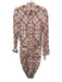Veronica Beard Size 4 White & Multi Cotton & Viscose Checkered Long Sleeve Dress White & Multi / 4
