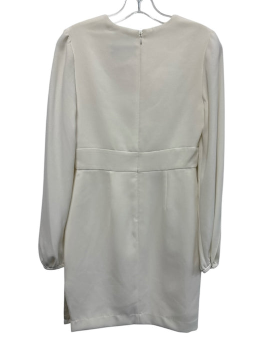 JILL Jill Stuart Size 2 Cream Back Zip Long Sleeve Sheath Split Sleeve Dress Cream / 2