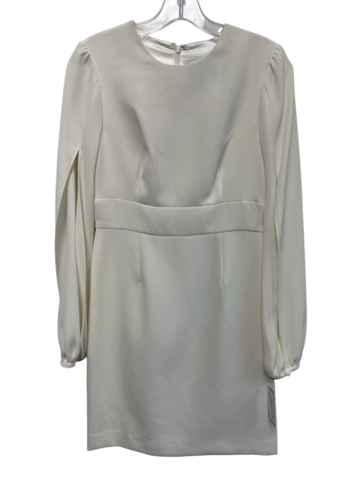 JILL Jill Stuart Size 2 Cream Back Zip Long Sleeve Sheath Split Sleeve Dress Cream / 2