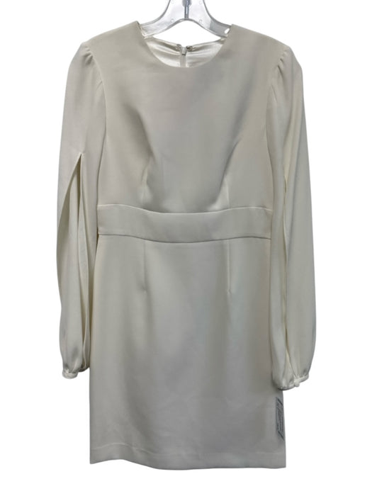 JILL Jill Stuart Size 2 Cream Back Zip Long Sleeve Sheath Split Sleeve Dress Cream / 2