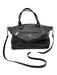 Coach Black Pebbled Leather Handbag & Crossbody Top Zip Gold Hardware Bag Black / M