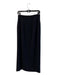 Escada Size 36 Black Wool Blend Back Zip Side Slit Ankle Length Lined Skirt Black / 36