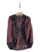 Zero + Maria Cornejo Size 8 Merlot Cotton Blend Sleeveless Velvet Accents Jacket Merlot / 8