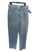 Madewell Size 30 Light Wash Cotton Wide Leg Baggy Fit Straight Zip Fly Jeans Light Wash / 30