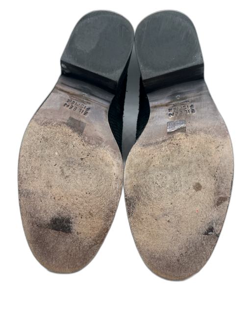 Eileen Fisher Shoe Size 9 Black & DarK Green Leather Snake Embossed Booties Black & DarK Green / 9