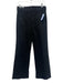 Mother Size 28 Black Cotton Blend High Rise Hook & Button Close Wide Leg Jeans Black / 28
