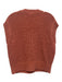 Haven Size XS Clay Orange Cotton Blend Chunky Knit V Neck Sleeveless Sweater Clay Orange / XS