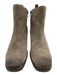 Comfortiva Shoe Size 9.5 Gray Leather Suede Side Zip Block Heel Booties Gray / 9.5