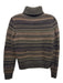 RRL Ralph Lauren Size S Green Multi Wool Chunky Knit Tonal Print Sweater Green Multi / S