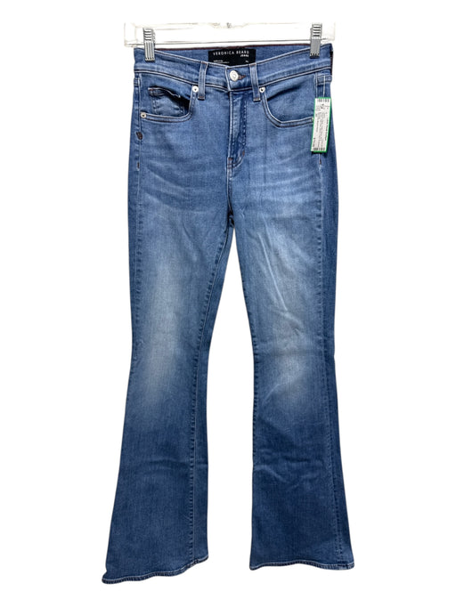 Veronica Beard Jeans Size 26 Medium Wash Cotton Blend Zip & Button Skinny Jeans Medium Wash / 26