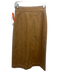 Akris Punto Size 2 Tan Brown Wool Blend Paneled Pocketed Front Front Slit Skirt Tan Brown / 2