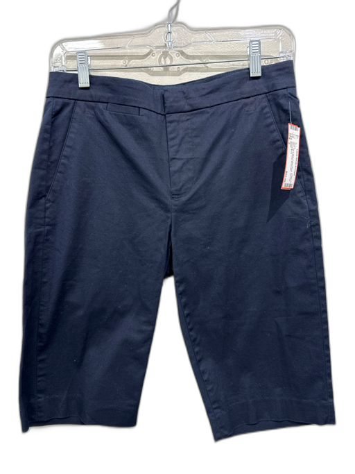 Vince Size 2 Navy Blue Cotton Blend Mid Rise Bermuda Pockets Shorts Navy Blue / 2
