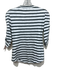 Veronica Beard Size XS Green, Navy, White Cotton Half Sleeve Striped Top Green, Navy, White / XS