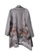 Kamana Size M Gray & multi Polyester Blend Long Sleeve Open Front Jacket Gray & multi / M