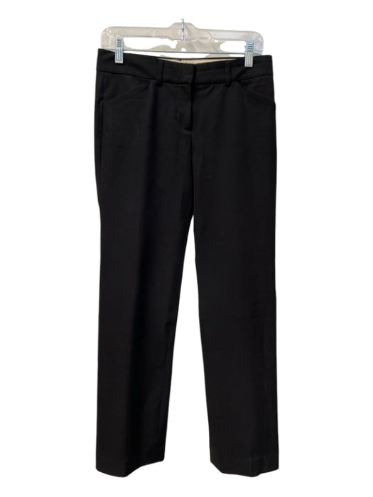 Theory Size 2 Black Polyester Blend Low Rise zip fly 4 Pocket Straight Leg Pants Black / 2