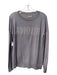 Zadig & Voltaire Size S Gray Merino Wool Round Neck Long Sleeve Graphic Sweater Gray / S