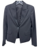 Theory Size 0 Black Wool Single Breasted Flap Pockets Blazer Jacket Black / 0