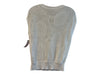 Akris Size Est Small White Cotton Sleeveless Ribbed Round Neck Top White / Est Small