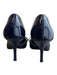 Prada Shoe Size 37 Navy & Black Patent Leather Pointed Toe Bow Detail Pump Shoes Navy & Black / 37