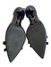 Prada Shoe Size 37 Navy & Black Patent Leather Pointed Toe Bow Detail Pump Shoes Navy & Black / 37