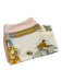 Hermes Pink, Gold & Multi Silk Square By Ledoux scarf Pink, Gold & Multi / Large
