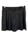 Theory Size 0 Black Linen & Viscose High Rise Pleated Shorts Black / 0