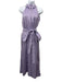 Aje. Size 4 Lavender Linen Blend Sleeveless Sash Midi Dress Lavender / 4