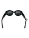 Ralph Lauren Case Incl Black Acetate Dark Tint Oval Sunglasses Black