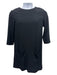 The Row Size S Black Acetate Blend 3/4 Sleeve Straight Shift Knee length Dress Black / S