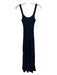 Cotton by Autumn Cashmere Size S Navy Blue Cotton Sleeveless Midi Dress Navy Blue / S