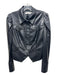 Jonathan Simkhai Standard Size M Black Faux Leather Zip Front Crop Jacket Black / M