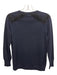 J Crew Size XS Navy Blue & Black Cashmere Crew Neck Embellished Sweater Navy Blue & Black / XS