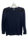 J Crew Size XS Navy Blue & Black Cashmere Crew Neck Embellished Sweater Navy Blue & Black / XS