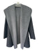 Vince Size XS Charcoal Gray Wool Blend Open Front Hood Reversible Coat Charcoal Gray / XS