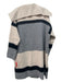 Vince Size S Beige, Black & Gray Wool & Cashmere Horizontal Stripes Cardigan Beige, Black & Gray / S