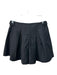 John Galliano Size 38/XS Black Virgin Wool Snap & Zipper Pleated Mid Rise Shorts Black / 38/XS