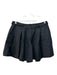 John Galliano Size 38/XS Black Virgin Wool Snap & Zipper Pleated Mid Rise Shorts Black / 38/XS