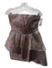 Lovers + Friends Size S Pink, Blue, Multi Polyester Blend Strapless Tiered Dress Pink, Blue, Multi / S