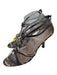 Manolo Blahnik Shoe Size 39.5 Brown & White Animal Print Tie Ankle Midi Pumps Brown & White / 39.5