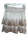 Love The Label Size 7 White & Multi Cotton Eyelet Embroidered Flowers Skirt White & Multi / 7