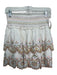 Love The Label Size 7 White & Multi Cotton Eyelet Embroidered Flowers Skirt White & Multi / 7