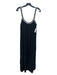 Zara Size M Black & White Cotton Blend Beaded Neckline Sleeveless Gauze Dress Black & White / M