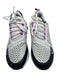 Nike Shoe Size 8.5 White Black & Purple Print Synthetic Perforated Sneakers White Black & Purple Print / 8.5