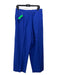 COS Size 10 Blue Cotton Pleated Trouser High Rise Straight Pants Blue / 10