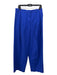 COS Size 10 Blue Cotton Pleated Trouser High Rise Straight Pants Blue / 10